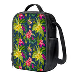 Aloha Hawaiian Flowers Pattern Print Crossbody Lunch Bag