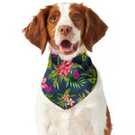 Aloha Hawaiian Flowers Pattern Print Dog Bandana