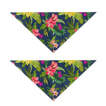 Aloha Hawaiian Flowers Pattern Print Dog Bandana