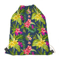 Aloha Hawaiian Flowers Pattern Print Drawstring Bag