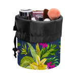 Aloha Hawaiian Flowers Pattern Print Drawstring Makeup Bag