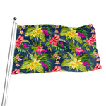 Aloha Hawaiian Flowers Pattern Print Flag