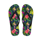 Aloha Hawaiian Flowers Pattern Print Flip Flops