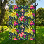 Aloha Hawaiian Flowers Pattern Print Garden Flag