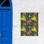 Aloha Hawaiian Flowers Pattern Print Garden Flag