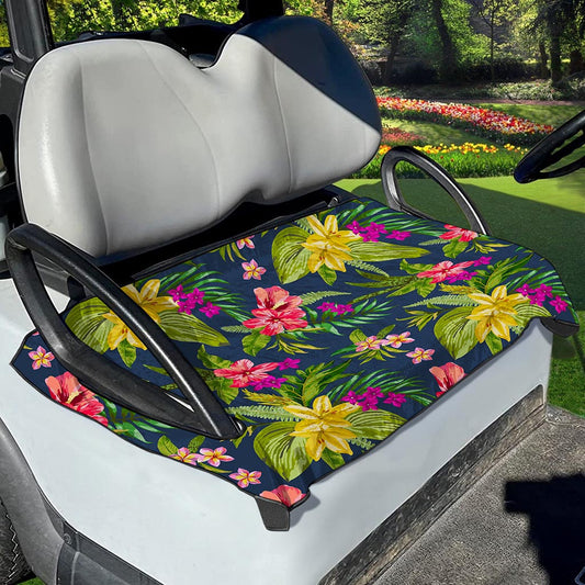 Aloha Hawaiian Flowers Pattern Print Golf Cart Seat Cover