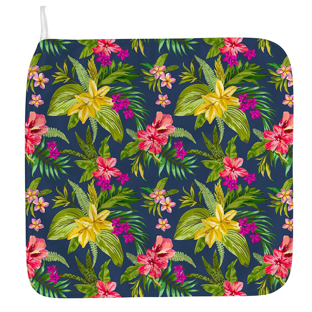 Aloha Hawaiian Flowers Pattern Print Hand Towel