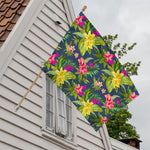 Aloha Hawaiian Flowers Pattern Print House Flag