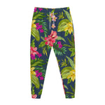 Aloha Hawaiian Flowers Pattern Print Jogger Pants