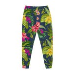 Aloha Hawaiian Flowers Pattern Print Jogger Pants