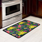 Aloha Hawaiian Flowers Pattern Print Kitchen Mat