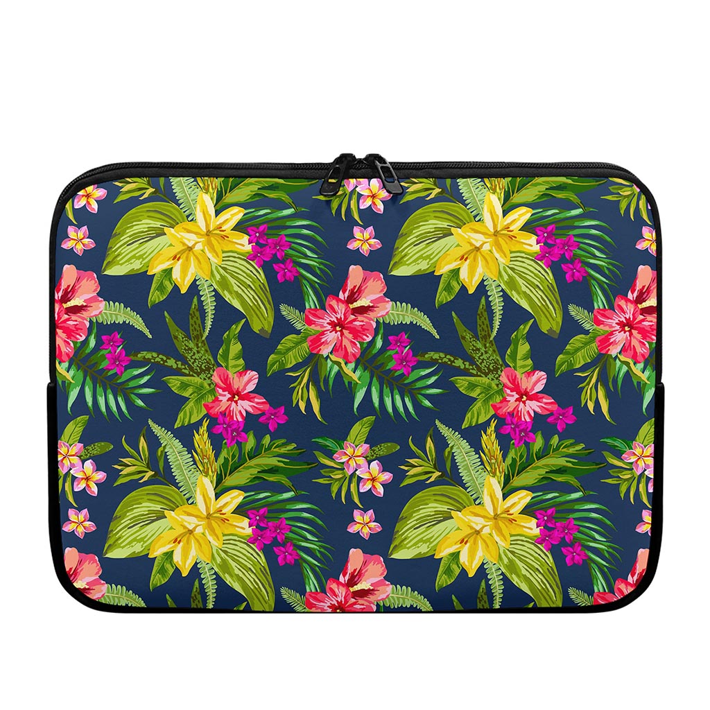 Aloha Hawaiian Flowers Pattern Print Laptop Sleeve