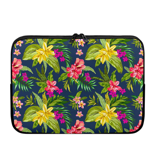 Aloha Hawaiian Flowers Pattern Print Laptop Sleeve