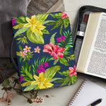 Aloha Hawaiian Flowers Pattern Print Leather Bible Cover