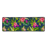 Aloha Hawaiian Flowers Pattern Print Long Kitchen Mat