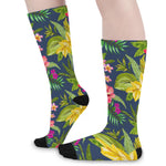Aloha Hawaiian Flowers Pattern Print Long Socks