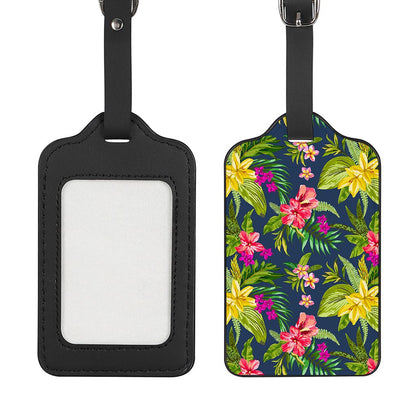 Aloha Hawaiian Flowers Pattern Print Luggage Tag