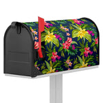 Aloha Hawaiian Flowers Pattern Print Mailbox Cover
