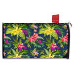 Aloha Hawaiian Flowers Pattern Print Mailbox Cover