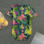 Aloha Hawaiian Flowers Pattern Print Men's Bodysuit