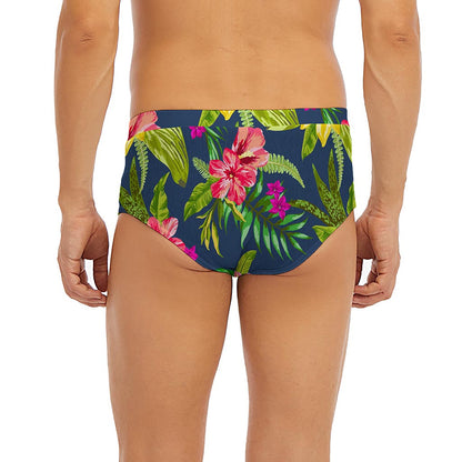 Aloha Hawaiian Flowers Pattern Print Men's Briefs