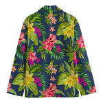 Aloha Hawaiian Flowers Pattern Print Men's Cotton Blazer