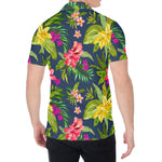 Aloha Hawaiian Flowers Pattern Print Men's Shirt
