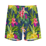 Aloha Hawaiian Flowers Pattern Print Men's Sports Shorts