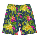 Aloha Hawaiian Flowers Pattern Print Men's Swim Trunks