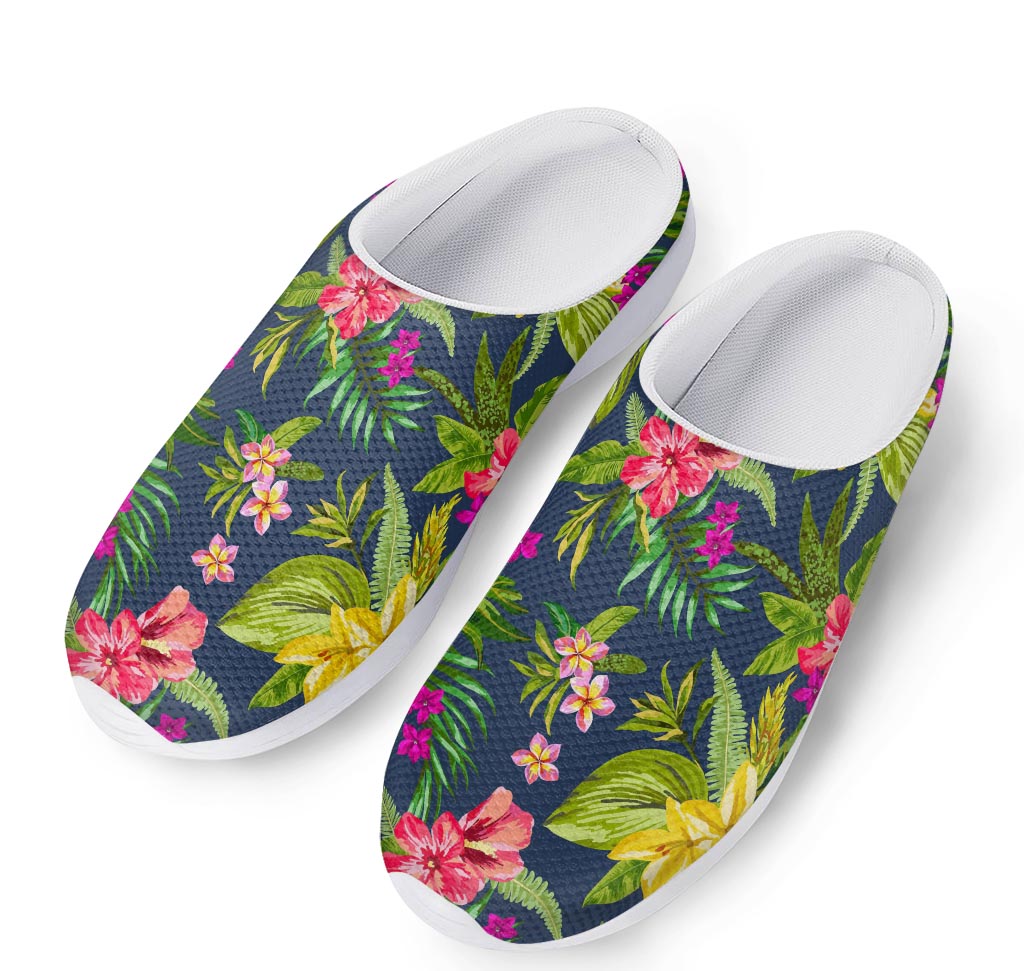 Aloha Hawaiian Flowers Pattern Print Mesh Casual Shoes