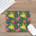 Aloha Hawaiian Flowers Pattern Print Mouse Pad
