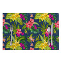 Aloha Hawaiian Flowers Pattern Print Placemat