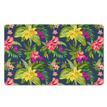 Aloha Hawaiian Flowers Pattern Print Polyester Doormat