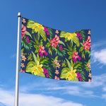 Aloha Hawaiian Flowers Pattern Print Polyester Flag