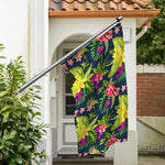 Aloha Hawaiian Flowers Pattern Print Polyester Flag