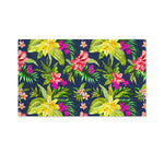 Aloha Hawaiian Flowers Pattern Print Polyester Flag