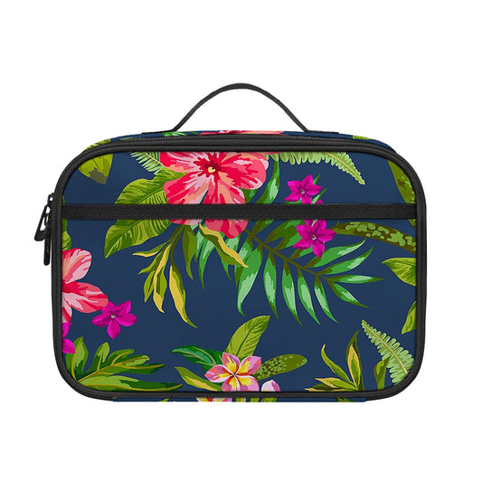 Aloha Hawaiian Flowers Pattern Print Portable Lunch Bag