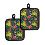 Aloha Hawaiian Flowers Pattern Print Pot Holders