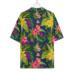 Aloha Hawaiian Flowers Pattern Print Rayon Hawaiian Shirt