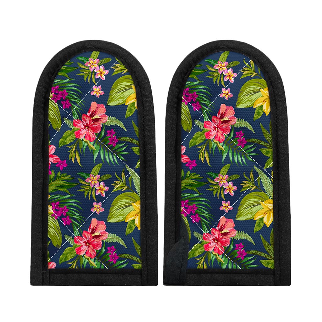 Aloha Hawaiian Flowers Pattern Print Skillet Handle Cover