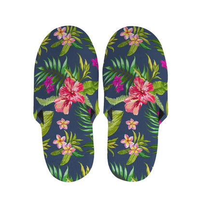 Aloha Hawaiian Flowers Pattern Print Slippers