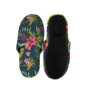 Aloha Hawaiian Flowers Pattern Print Slippers