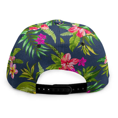 Aloha Hawaiian Flowers Pattern Print Snapback Cap