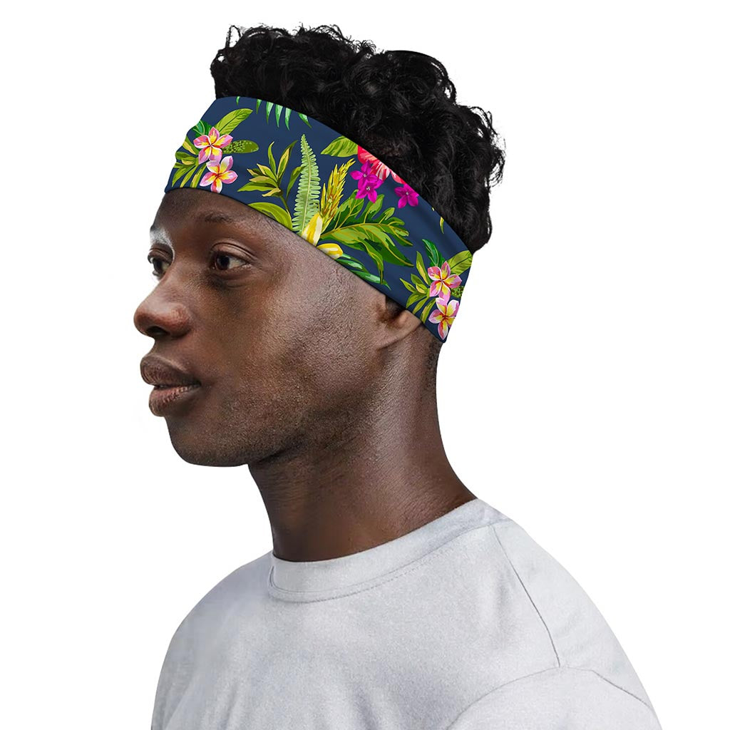 Aloha Hawaiian Flowers Pattern Print Sports Headband