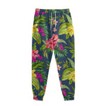 Aloha Hawaiian Flowers Pattern Print Sweatpants