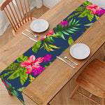 Aloha Hawaiian Flowers Pattern Print Table Runner