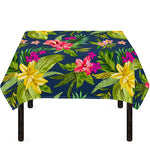 Aloha Hawaiian Flowers Pattern Print Tablecloth