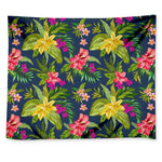 Aloha Hawaiian Flowers Pattern Print Tapestry