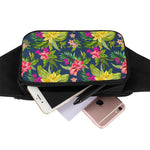 Aloha Hawaiian Flowers Pattern Print Waist Bag