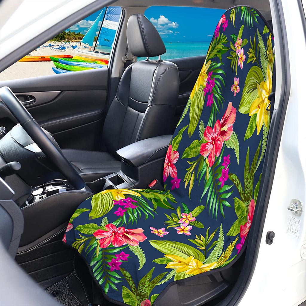 Aloha Hawaiian Flowers Pattern Print Waterproof Car Seat Cover